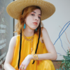 Straw ribbon hat
